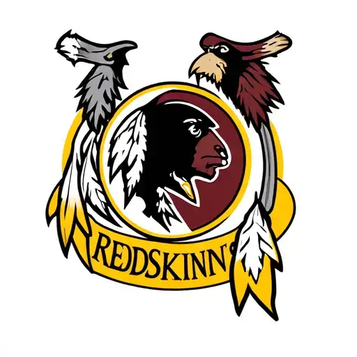 dmv and redskins tattoo design idea