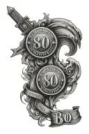 risk rich tattoo sleeve with interstate 80 sign  tattoo design idea