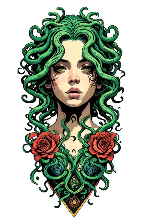 Medusa tattoo design idea