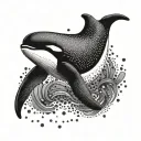 Orca tattoo design idea
