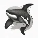 Orca tattoo design idea