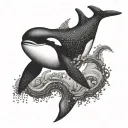 Orca tattoo design idea