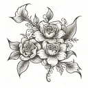  Just write “did I cross the line” but with the word “line” do it very long in a flower because it’s from wildflowe tattoo design idea
