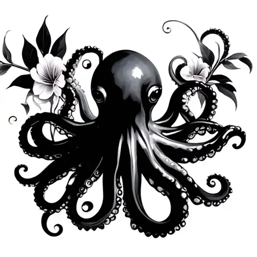 BENEVOLEENT Octopus Fleur de Vie tattoo design idea