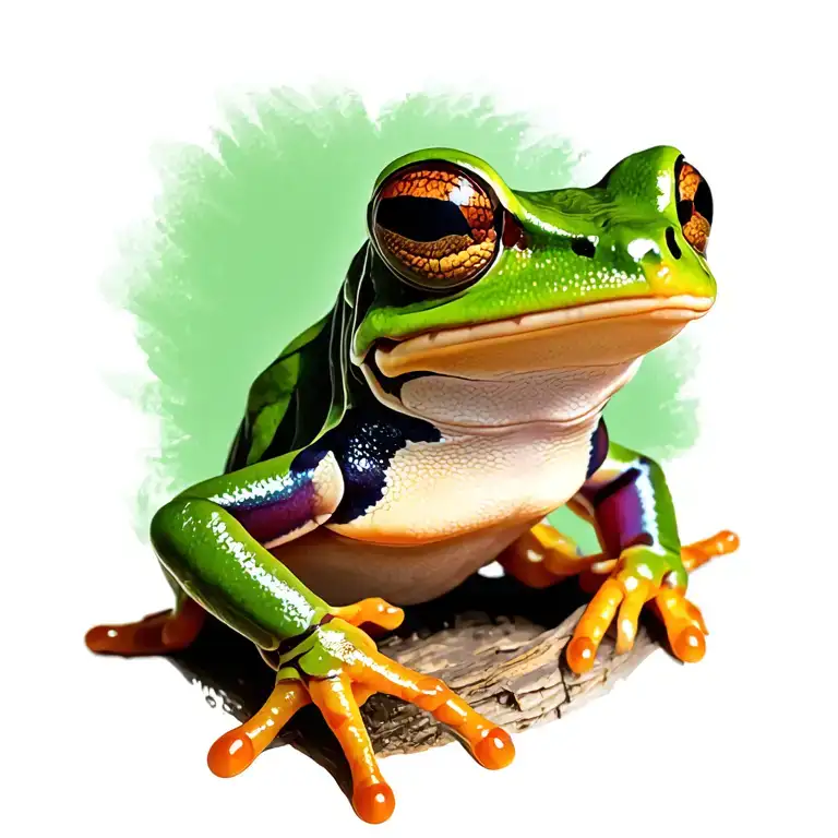 Tree Frog tattoo design idea