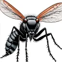 squished mosquito tattoo design idea