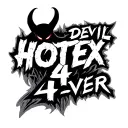 TEXT DEVIL HOTEX 4 EVER tattoo design idea