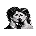 Husband Wife tattoo design idea