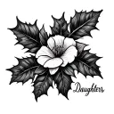 daughters name Holly  tattoo design idea