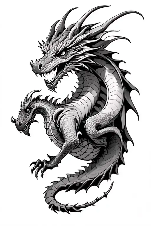 dragon steampunk inspired tattoo tattoo design idea