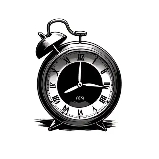 9:09 in digital clock font tattoo design idea