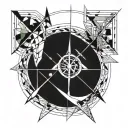 bow and arrow tattoo design idea