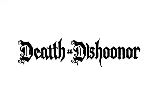 "Death B4 Dishonor" tattoo design idea