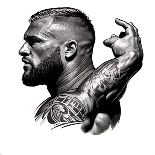 brock lesnar with jon jones tattoo design idea