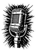 microphone tattoo design idea