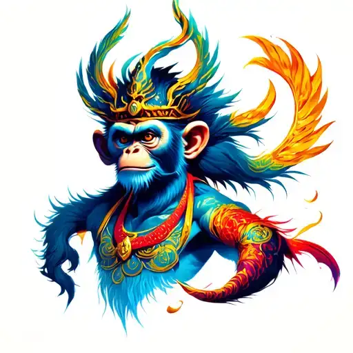 Monkey King tattoo design idea