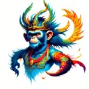 Monkey King tattoo design idea