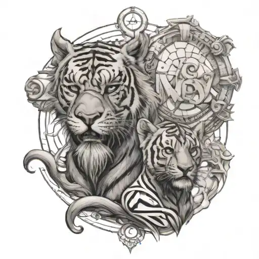 father and son matching tattoos tattoo design idea