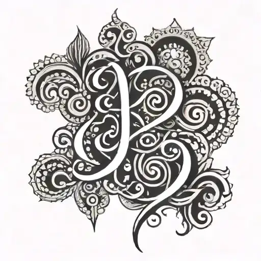 name tattoos Kali in vertical line tattoo design idea