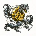 scorpion from mortal kombat tattoo design idea