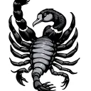 scorpion goose tattoo design idea