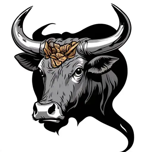 "Luca Davy" bull and pices tattoo design idea