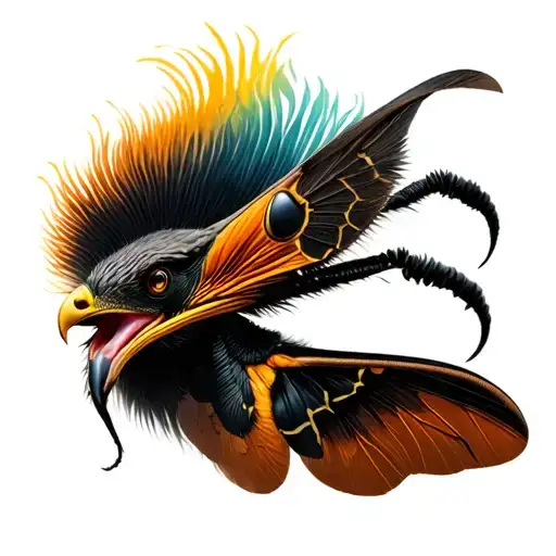 deaths head hawk moth throat tattoo tattoo design idea