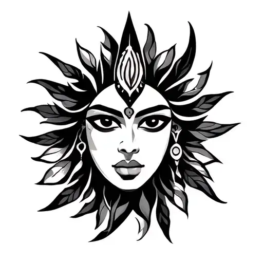 Orisha Shango tribal inspired design tattoo design idea