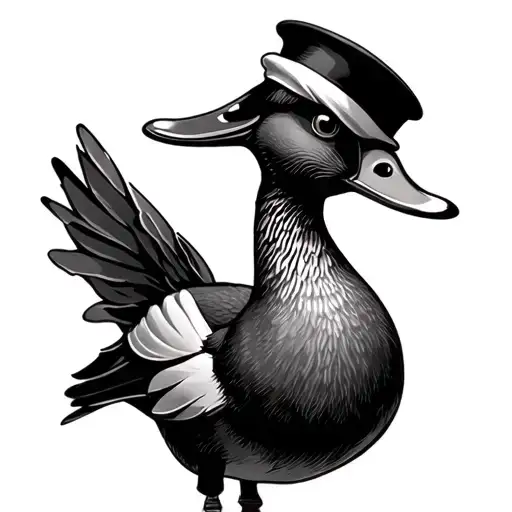 12,815, mallard duck, Frank Sinatra, beauty and the beast  tattoo design idea