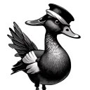 12,815, mallard duck, Frank Sinatra, beauty and the beast  tattoo design idea