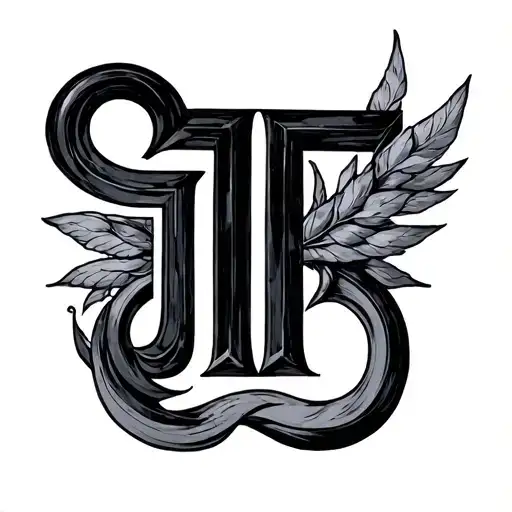 Greek Numbers tattoo design idea