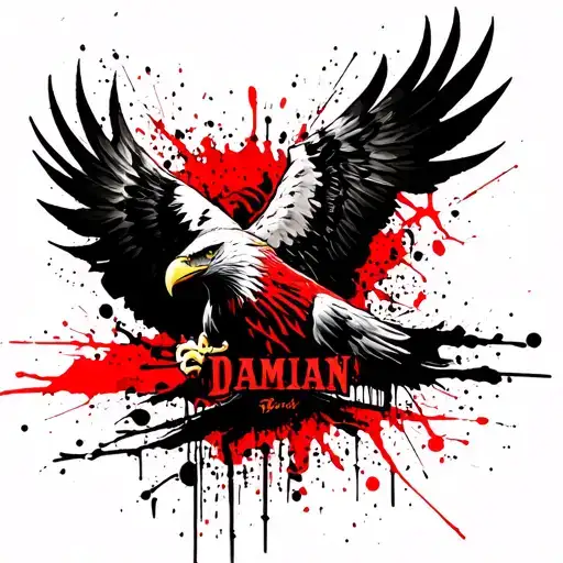 "Damian " Eagle design tattoo design idea