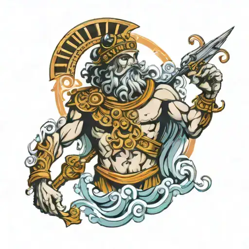 Greece, gods, ancient mythology tattoo design idea