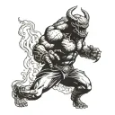 Balrog Draw tattoo design idea