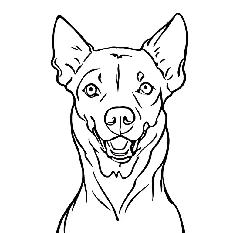 australian cattle dog tattoo design idea
