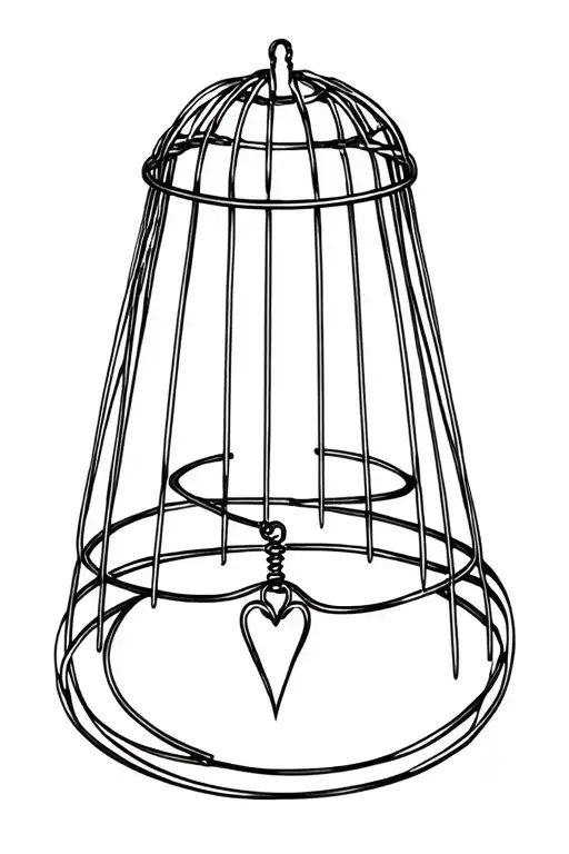 chastity cage cuckold tattoo design idea