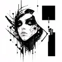 cyberpunk tattoo design idea