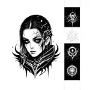 cyberpunk tattoo design idea