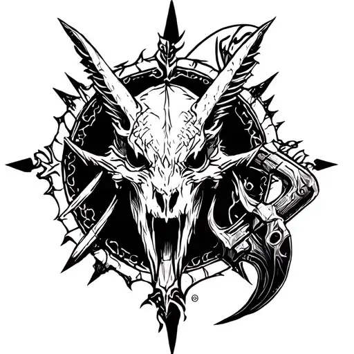 Skyrim Fallout Ark Survival Evolved tattoo design idea