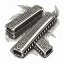 Styrian harmonica tattoo design idea