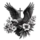 Faith, Family and Country USA Theme tattoo design idea