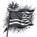 Faith, Family and Country USA Theme tattoo design idea