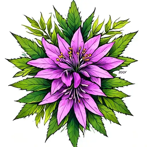 Fireweed tattoo design idea