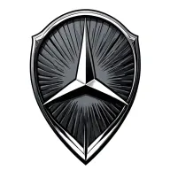 Mercedes logo inside Buick logo tattoo design idea