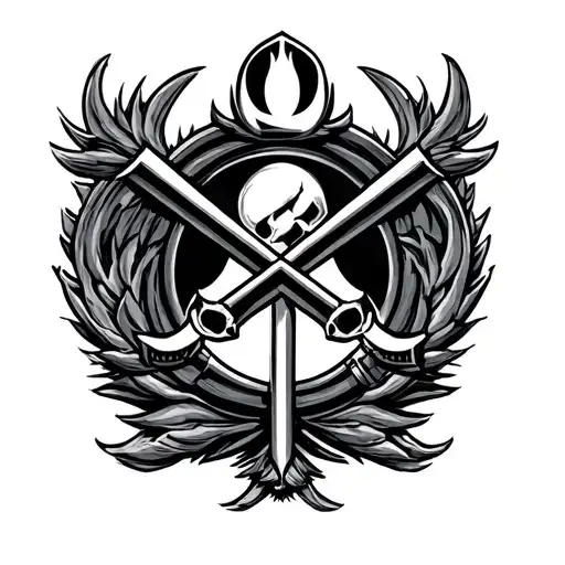 mafia symbol incorporated tattoo design idea