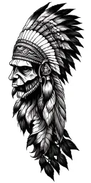 Create a tattoo featuring subtle references to woodworking, bourbon, indian design tattoo design idea