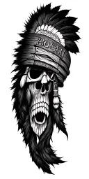 Create a tattoo featuring subtle references to woodworking, bourbon, indian design tattoo design idea