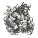 Samson tattoo design idea