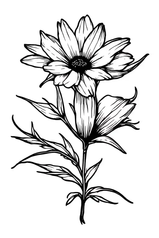 word rare flower species tattoo design idea