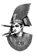 Egyptian god Osiris tattoo design idea